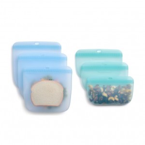 Tupperware The Ultimate Silicone Bag Slim Lunch Set Turquoise / White Lunch and Snacks | 31672-HJPI
